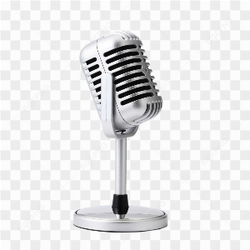 Silver Microphone Music