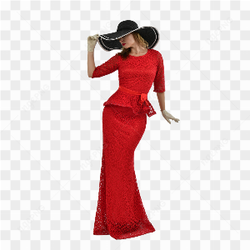 Madam in red