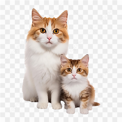 Deux chat mignion