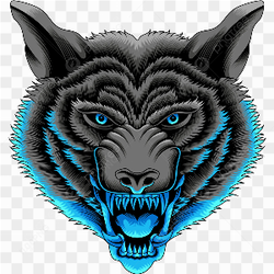 Wolf neon color