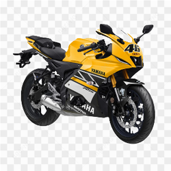 Yellow yamaha motors
