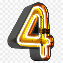 Number four neon