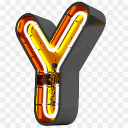 Lettre y neon