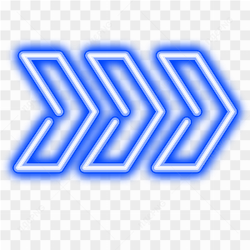 Panneau de signalisation neon bleu