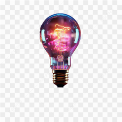 Lampe neon colored