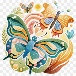 Butterfly colorful pic