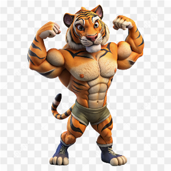Strong tiger fighter