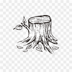 Sketsa batang pohon