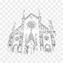 Sketsa gereja katedral