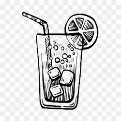 Sketsa minuman jeruk