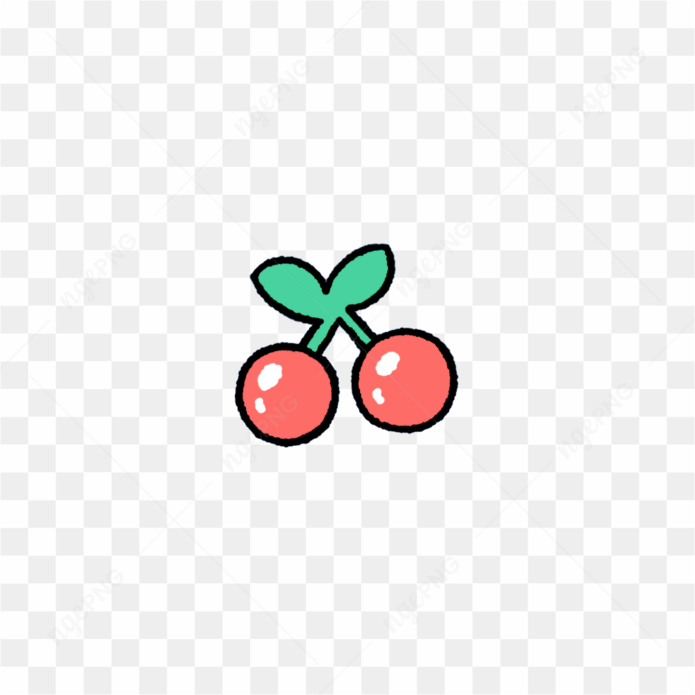 Pretty cherry sticker