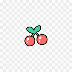 Pretty cherry sticker