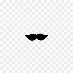 Pretty moustache sticker