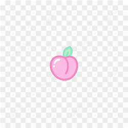 Pretty peach sticker