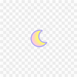 Pretty moon sticker