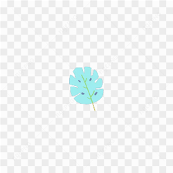 Pretty leaf sticker