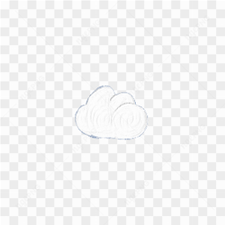 Cute cloud sticker