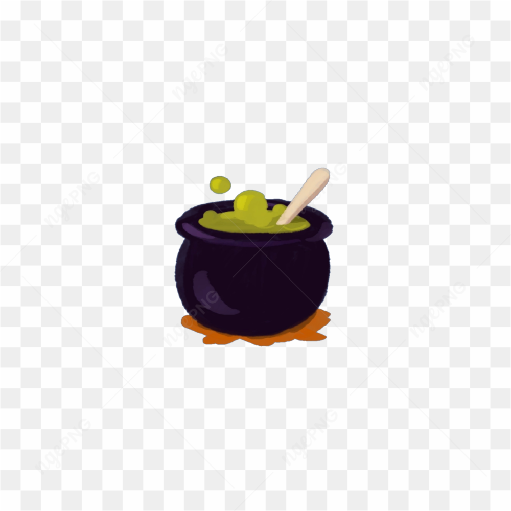 Witch's cauldron sticker