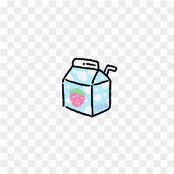 Strawberry milk sticker