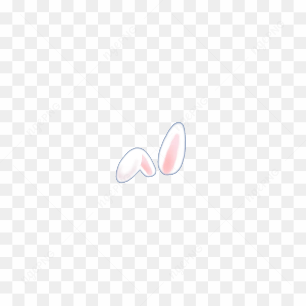 Cute rabbit ears sticker