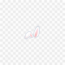 Cute rabbit ears sticker