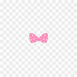 Pink hair bow sticker