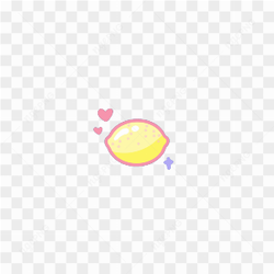 Cute lemon sticker
