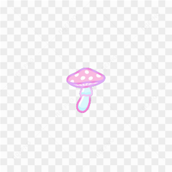 Pink mushroom sticker