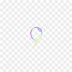 Colorful balloon sticker