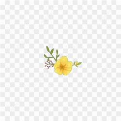Yellow flower sticker