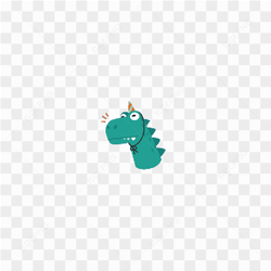 Party dinosaur sticker