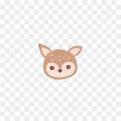 White-tailed deer sticker
