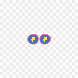 Stylish glasses sticker