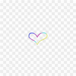 Pretty colorful heart sticker