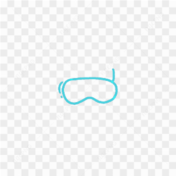 Diving mask sticker