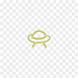 UFO ship sticker