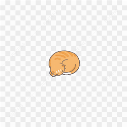 Orange cat sleeping sticker