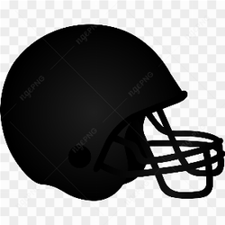 Casque de football amricain noir avec masque