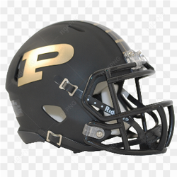 Casque de football amricain noir et or des Purdue Boilermakers