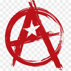 L'image du symbole de l'anarchie rouge