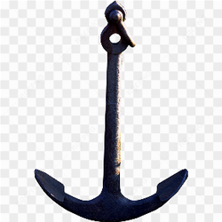 Ancre antique en fer forg