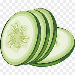 Cucumber slices photo