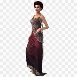 3D blender female model