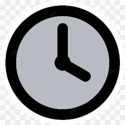 Time analog clock icon