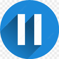 Stop and pause icon for web