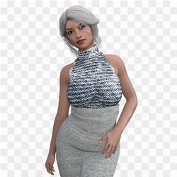 3d blender model of a female