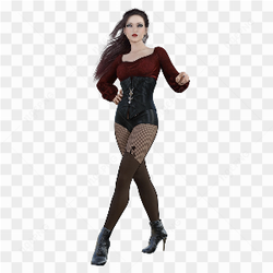 3D blender female model
