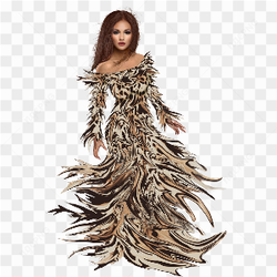 Illustration of a women in fantasy dress