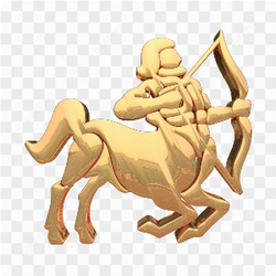 Golden zodiac signs 3d 