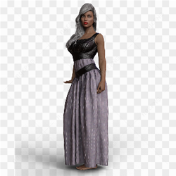 3d female in fancy medieval dress 